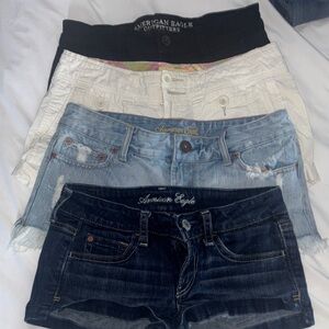 American Eagle Outfitters Dark Blue Denim Shorts